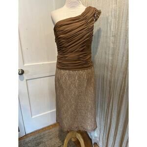 size 6 Catereina Collection Vintage one shoulder dress